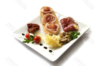Plate of antipasti