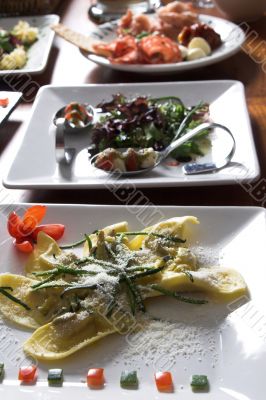 Plates ready to be served