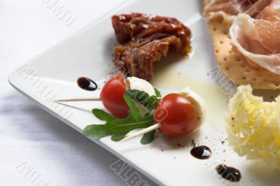 Plate of antipasti
