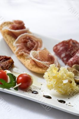 Plate of antipasti
