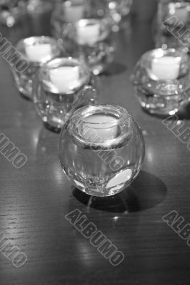 Candles Black and White