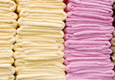 Yellow and Pink Towels