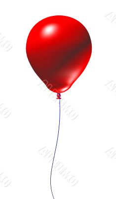 Red 3d Balloon
