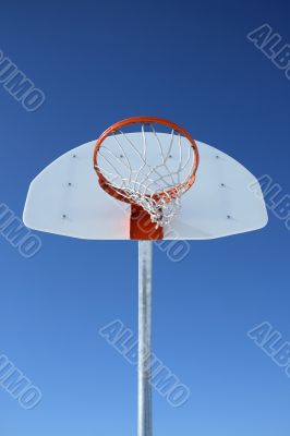 Basketball backboard and hoop