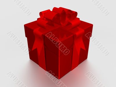 Gift box. 3D image.