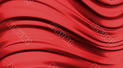Abstract liquid red background  3D rendering