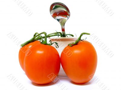 Tomatoes, Pot and a Spoon