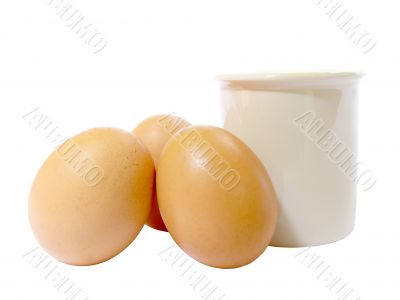 Eggs and Pot