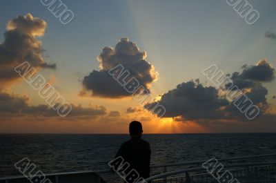 Beautifull sea sunset