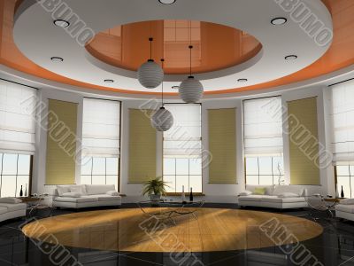 Home interior 3D rendering