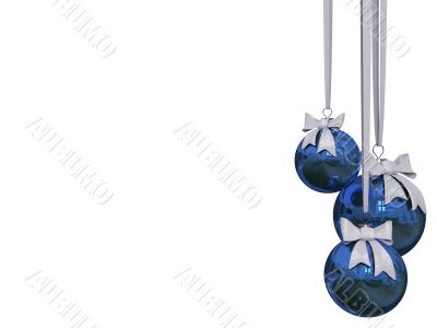 Christmas ball isolated over white