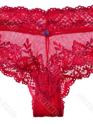 Red lacy panties