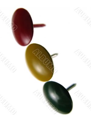 Stoplight (three thumbtacks)