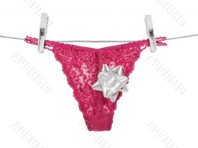 Sexy pink panties (+clipping paths)