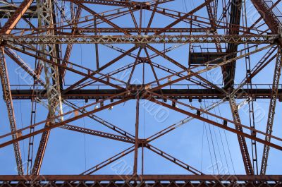 Abstract metallic construction