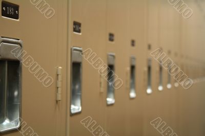 Row of lockers