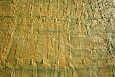 Yellow-green foam texture