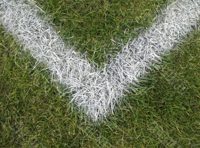 Corner of a playing field