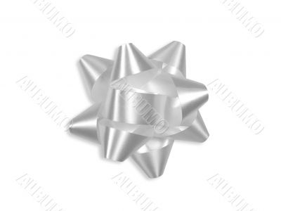 White gift bow (+ clipping path)