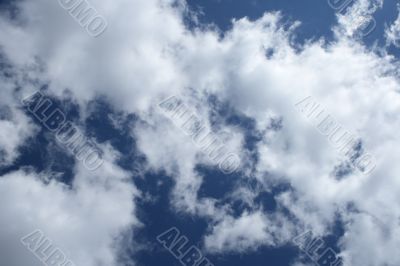 Cloudy blue sky