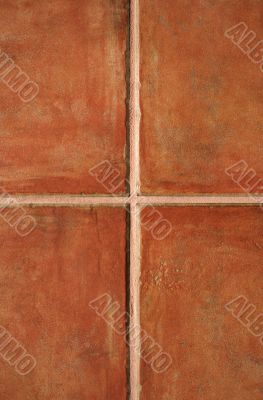 Terracotta ceramic tiles pattern
