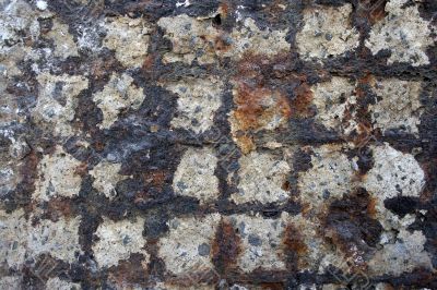 Rust and concrete background