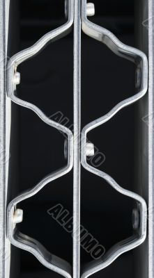 Wavy pattern of a metal grate