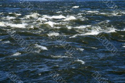Splashing water