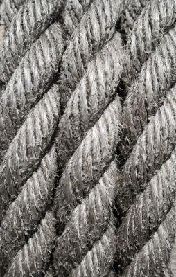 Boat rope closeup