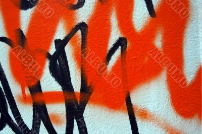 Abstract airbrush graffiti