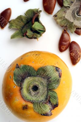 Persimmon isolated in white background