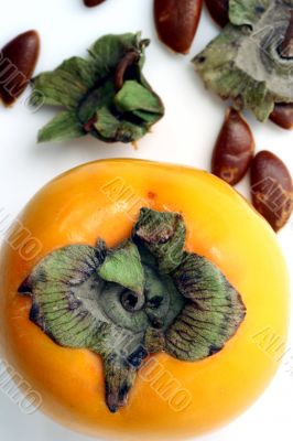 Persimmon isolated in white background