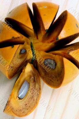 Persimmon isolated in white background