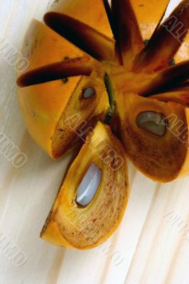 Persimmon isolated in white background