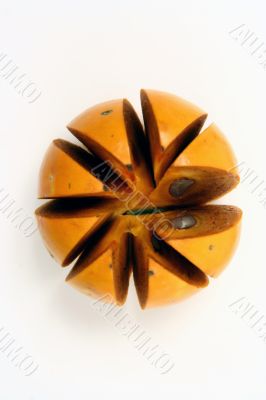 Persimmon isolated in white background