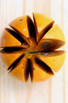 Persimmon isolated in white background