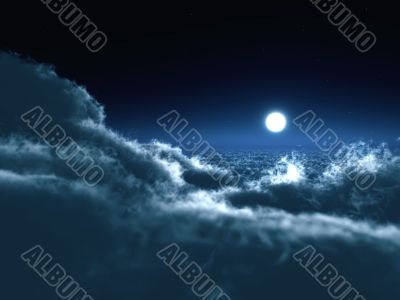 moon in darkness