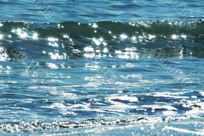 Glistening water
