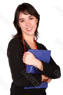 casual happy female student