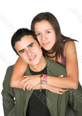 couple over white