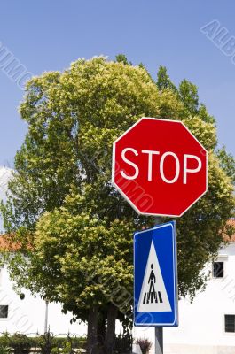 Stop and cross