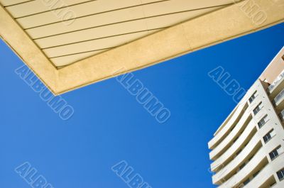 Porch of modern building