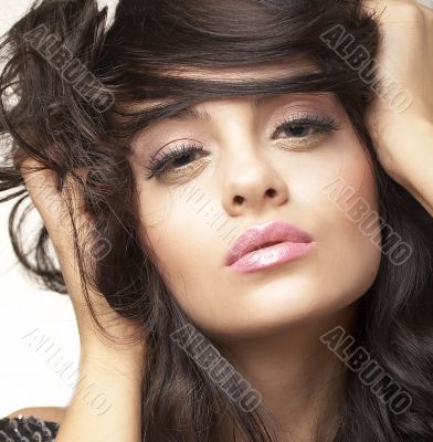 portrait of beautiful brunette