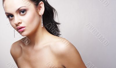 portrait of beautiful brunette