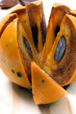 Persimmon isolated in white background
