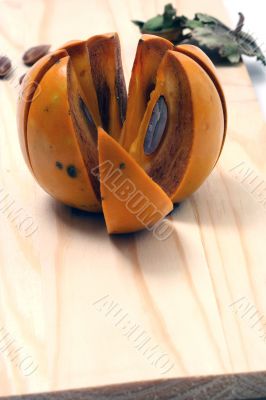 Persimmon isolated in white background