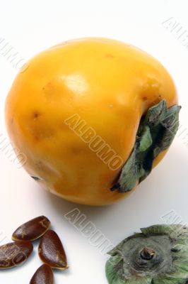 Persimmon isolated in white background