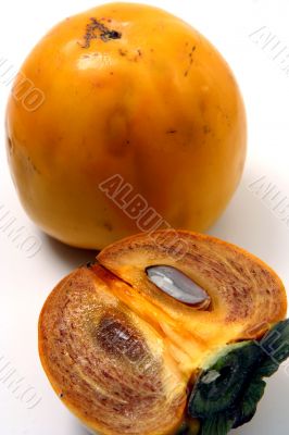 Persimmon isolated in white background