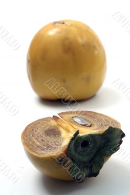 Persimmon isolated in white background