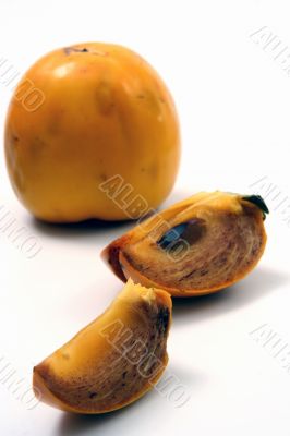 Persimmon isolated in white background